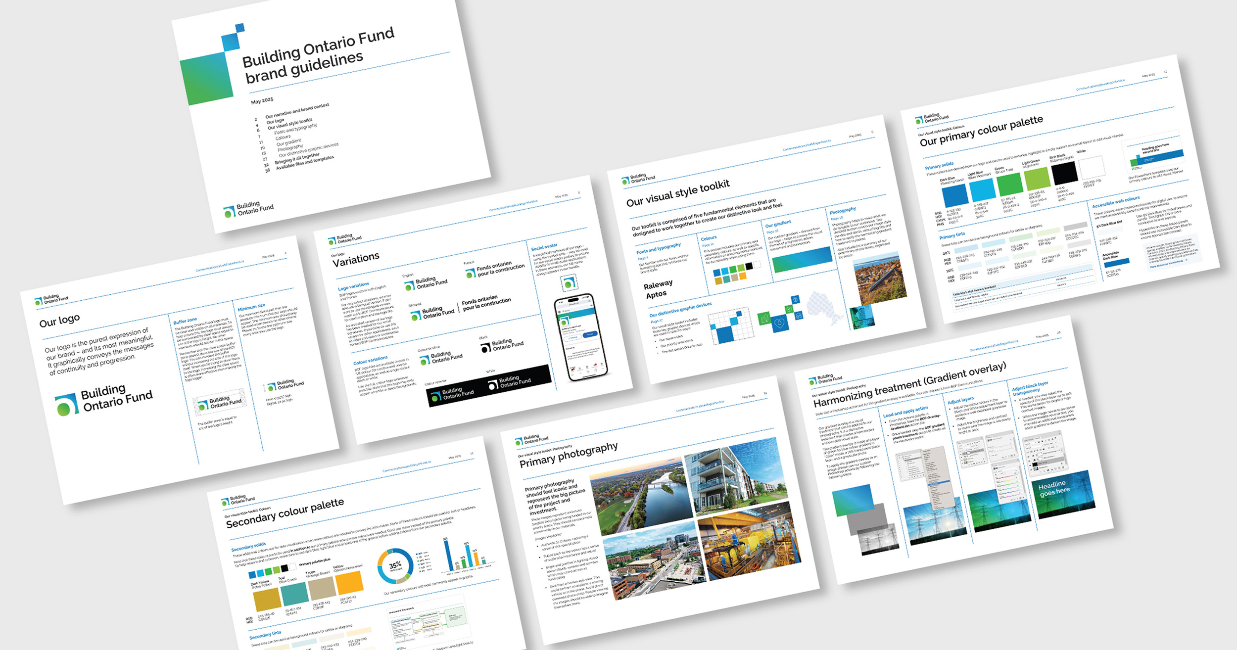 Examples of BOF's brand guidelines