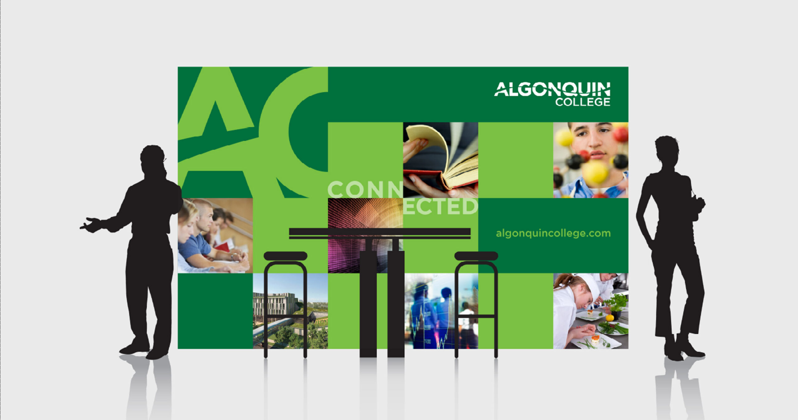 Algonquin College's tradeshow booth